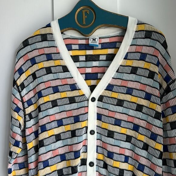 Missoni Knitted Multicolor Button Front Cardigan Sweater - M - Picture 2 of 7